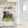Happy Camper Shower Curtain For Travel Lover Bathroom Decor