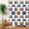 Happy Camper Shower Curtain - Traveler Bathroom Decor 