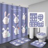 Happy Easter Baby Rabbit Shower Curtain