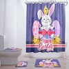 Happy Easter With This Rabbit And Chick Waterproof Shower Curtain