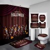 Happy Halloween Skull Party Waterproof Shower Curtain Set