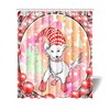 Happy Holidays Dog Print Shower Curtain - Christmas for Bathroom Decor