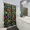 Happy Mushroom Waterproof Shower Curtain For Bathroom Decor