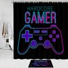 Hardcore Gamer Shower Curtain For A Gaming-Inspired Bathroom