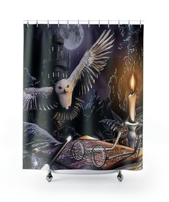 Harry Potter Mischief Managed Shower Curtain For A Wizard Bathroom