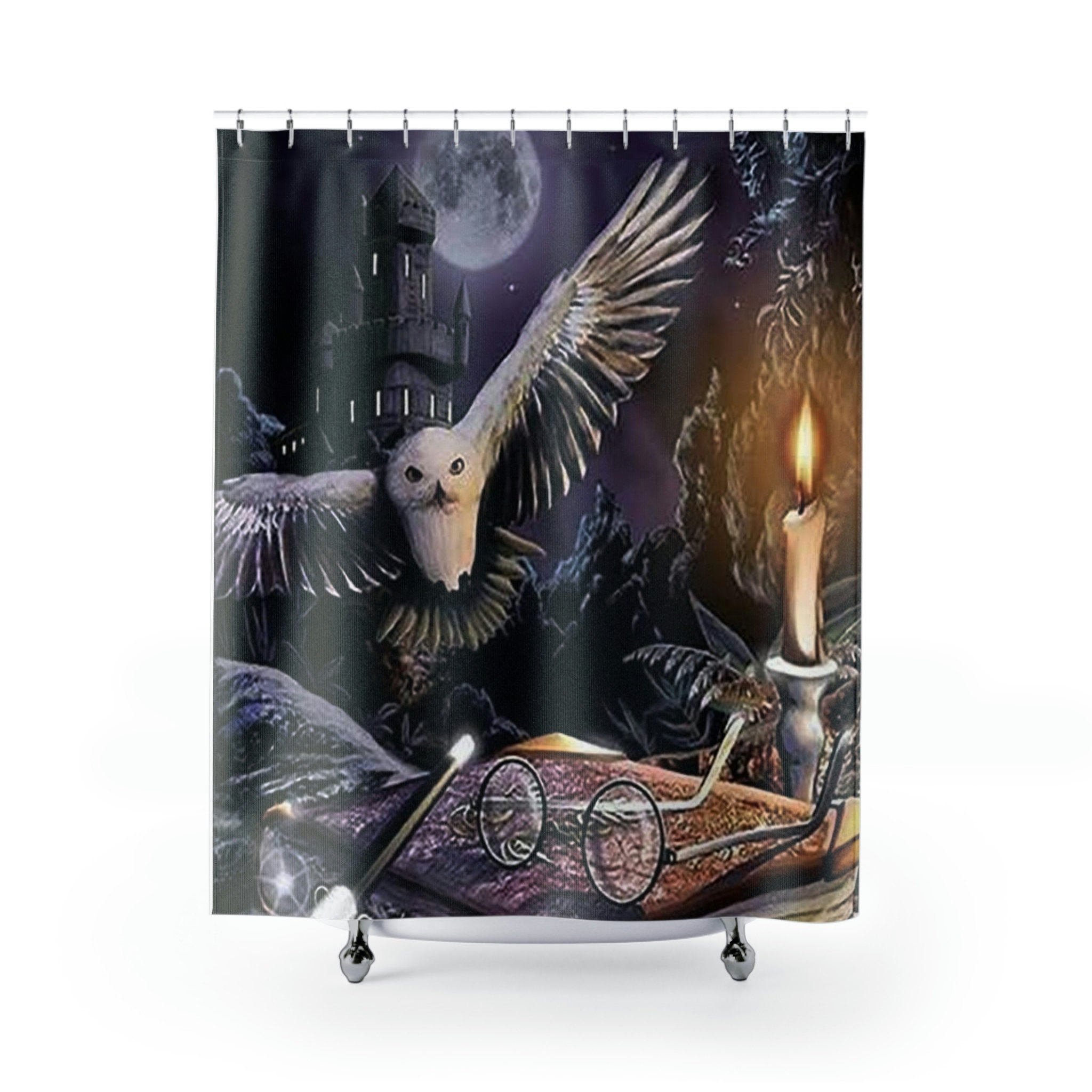 Harry Potter Mischief Managed Shower Curtain For A Wizard Bathroom