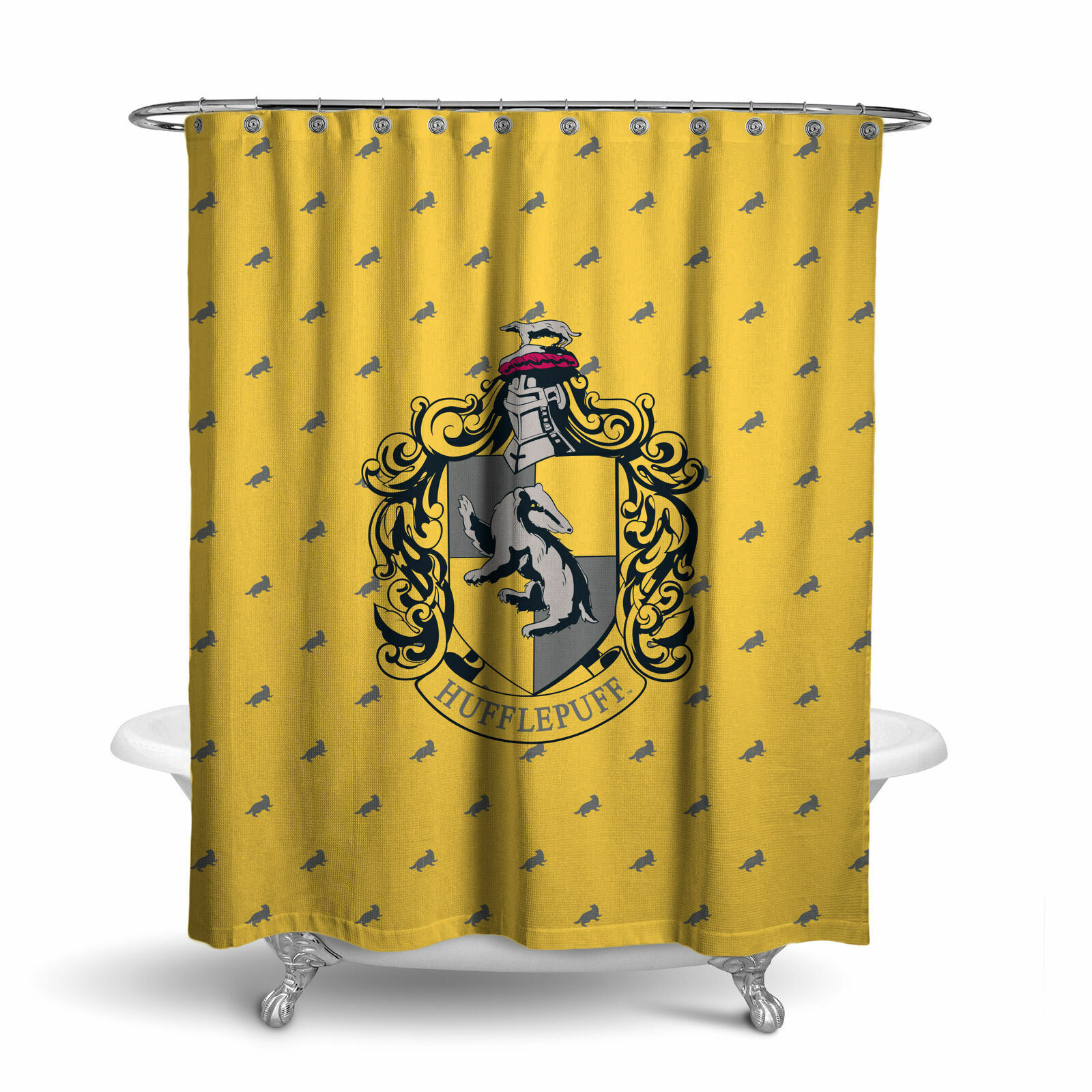 Harry Potter Shower Curtain With Deathly Hallows Design