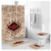 Harry Potter Themed Shower Curtain With Quotes