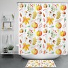 Harvest Pumpkin Shower Curtain For A Fall-Themed Bathroom Decor, Seasonal Bathroom Accessories