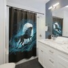 Hati And The Moon Shower Curtain For A Viking-Inspired Bathroom