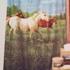 Hautman Brothers Country Prairie Meadow Fabric Shower Curtain for Rustic Bathroom Decor 