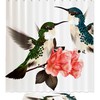 Have Hummingbirds In Your Bathroom With This Waterproof Floral Shower Curtain 