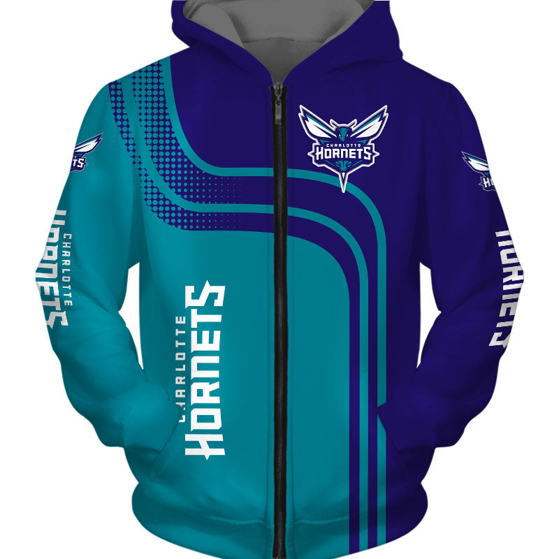 Have Some Fun With This Charlotte Hornets 3D Long Sleeve Hoodie - Perfect Gifts For Fans