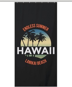 Hawaii Bath Shower Curtain for Summer Bathroom