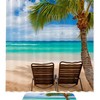 Hawaii Beach Print Shower Curtain For Coastal Bathroom Decor