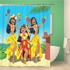 Hawaii Hula Girl Dance Party Beach Shower Curtain