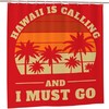 Hawaii State Shower Curtain With Modern Bathtub Curtain Design