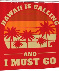 Hawaii State Shower Curtain With Modern Bathtub Curtain Design