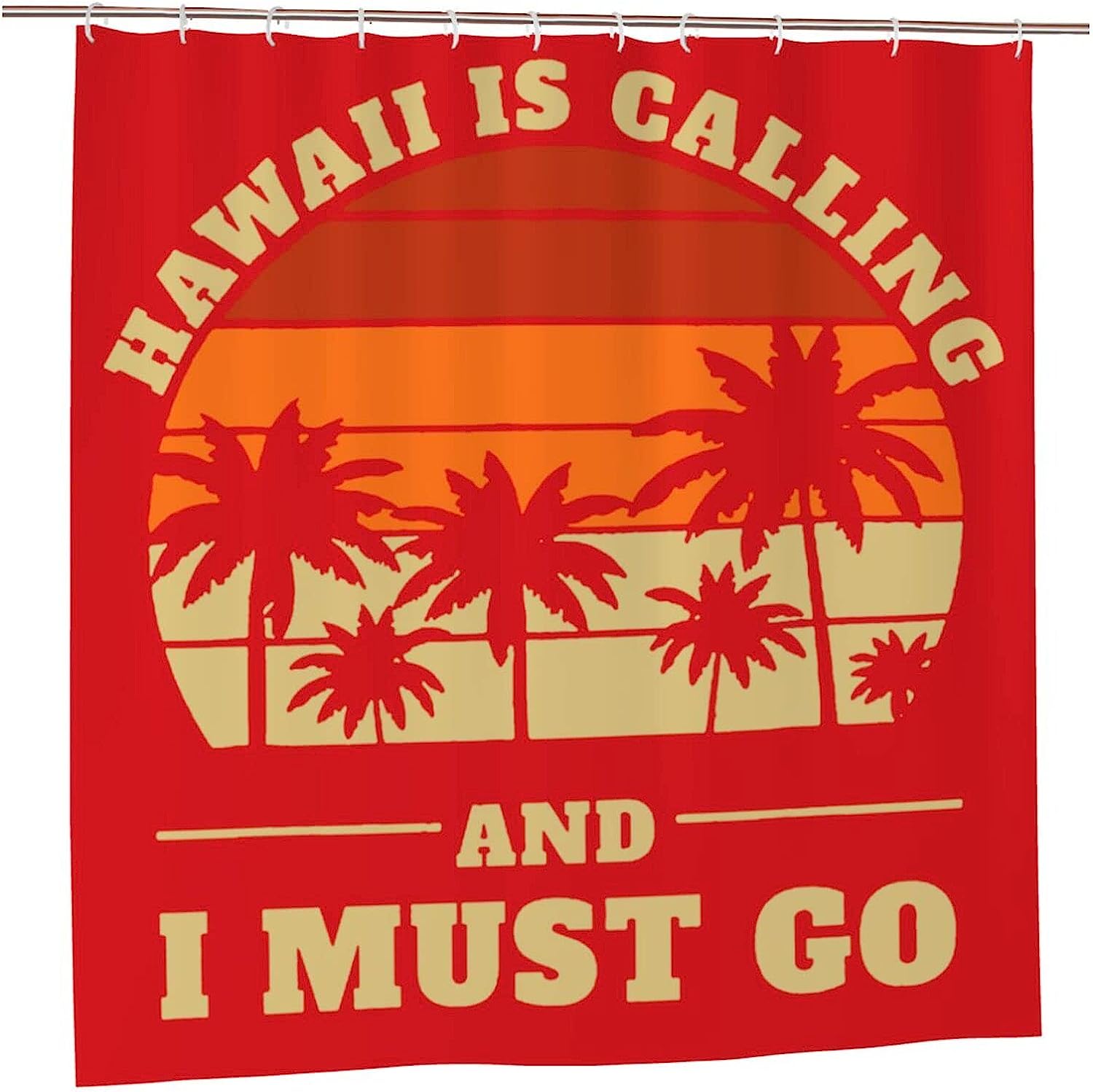 Hawaii State Shower Curtain With Modern Bathtub Curtain Design
