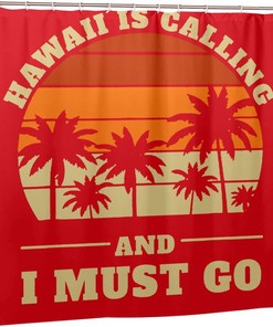 Hawaii State Shower Curtain With Modern Bathtub Curtain Design
