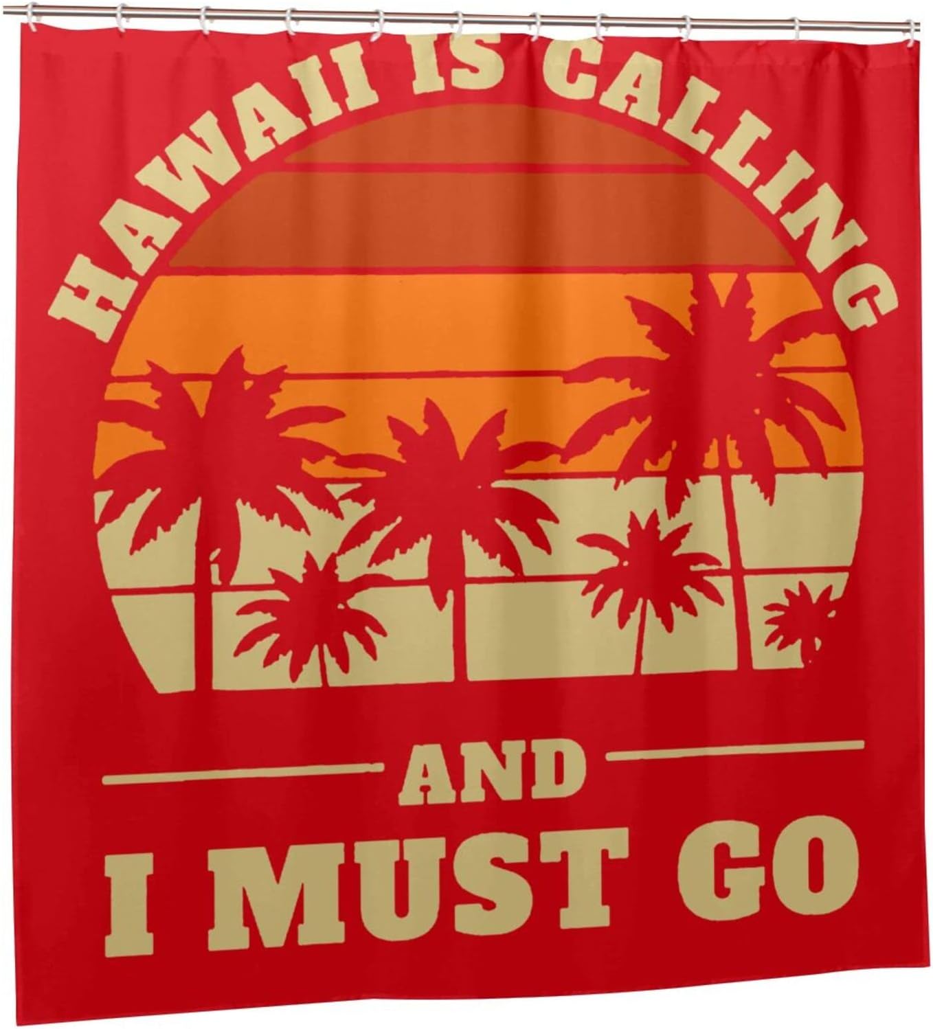 Hawaii State Shower Curtain With Modern Bathtub Curtain Design