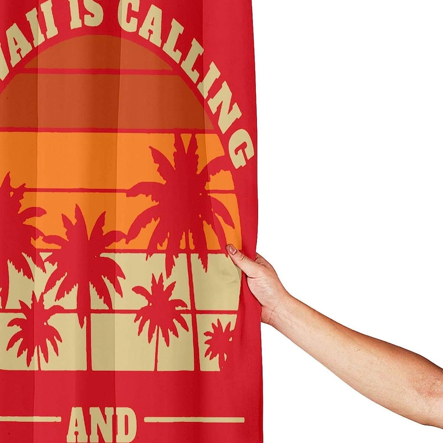 Hawaii State Shower Curtain With Modern Bathtub Curtain Design