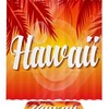 Hawaii Sunset Printed Bathroom Tub Set With Waterproof Fabric Shower Curtain