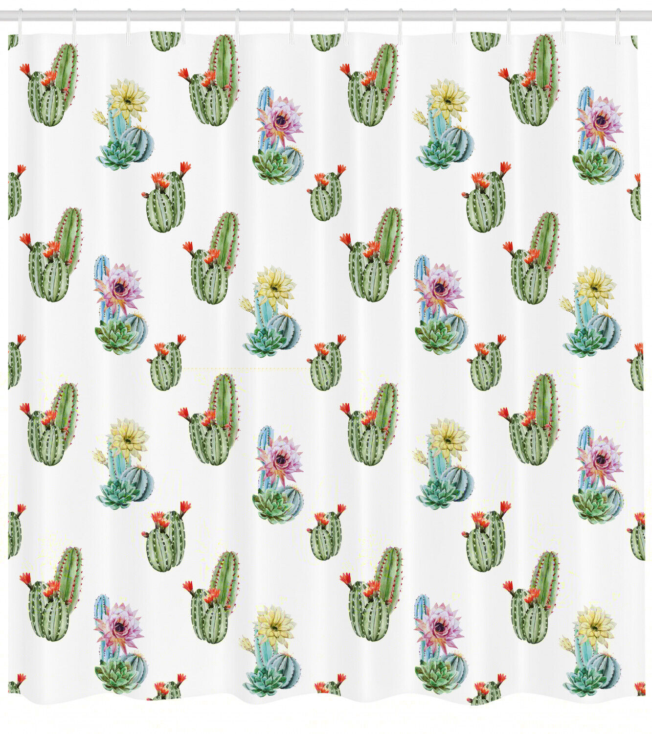 Hawaiian Bouquet Vintage Print Shower Curtain For A Tropical Bathroom - Image 2