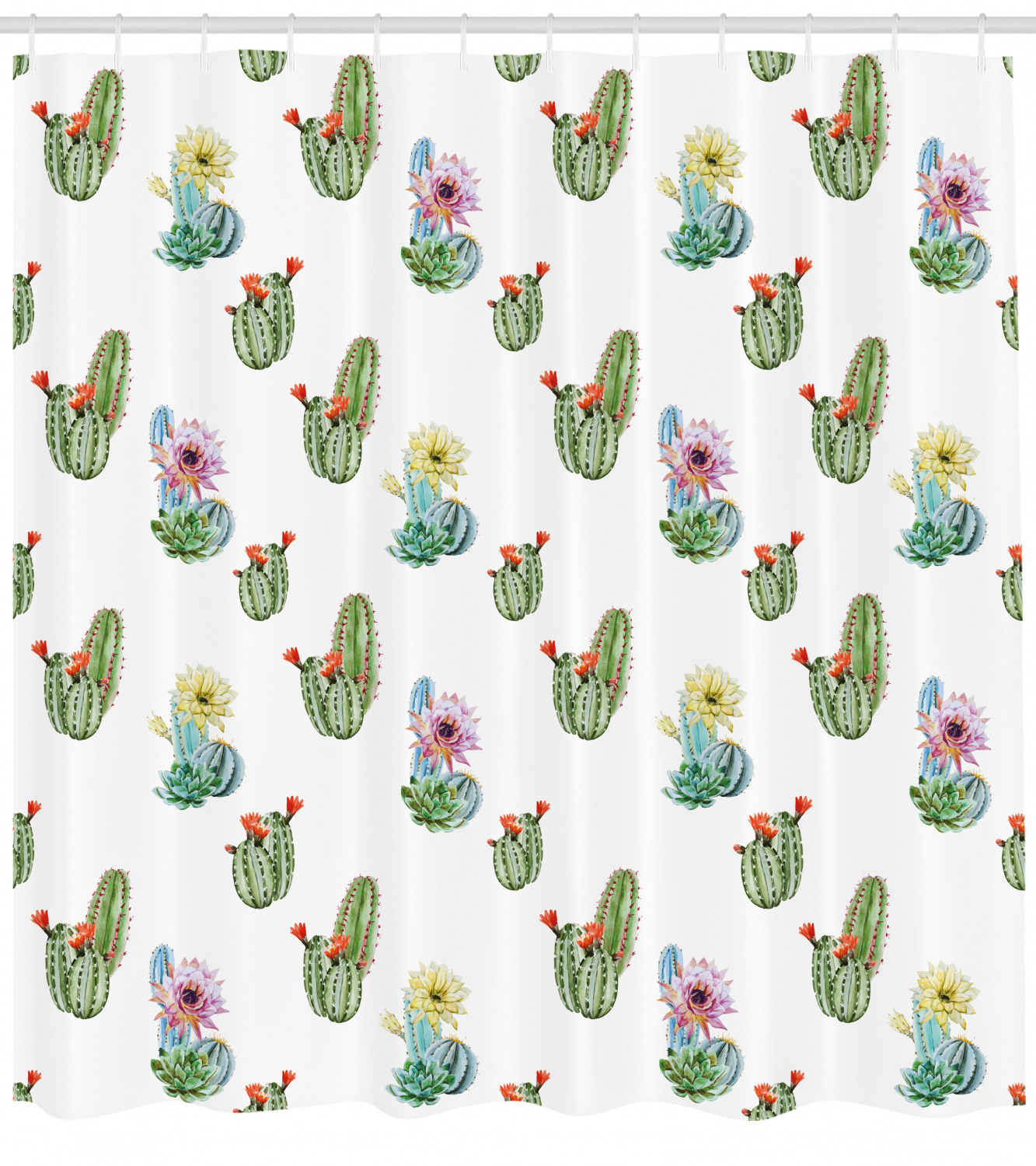 Hawaiian Bouquet Vintage Print Shower Curtain For A Tropical Bathroom - Image 4