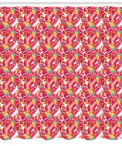 Hawaiian Breeze: Tropical Flowers and Leaves Shower Curtain for Your Bathroom
