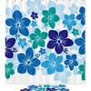 Hawaiian Hibiscus Vintage Shower Curtain, Waterproof Fabric Bathroom Decor