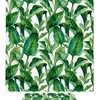 Hawaiian Island Shower Curtain with Banana Trees Watercolored Image: Romantic and Tropical
