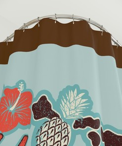 Hawaiian Islands Shower Curtain - Tropical Bathroom Decor