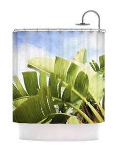Hawaiian Landscape Shower Curtain - Tropical Home Decor
