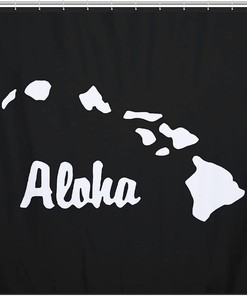 Hawaiian Map Personalized Bathroom Shower Curtain - Durable And Stylish