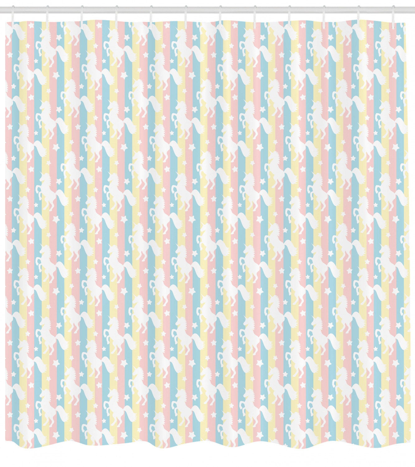 Hawaiian Vintage Print Dolphin Flowers Shower Curtain, Fabric Bathroom Decor in Aloha Style