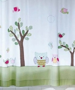 Hayley Owl Shower Curtain from Pottery Barn Kids 