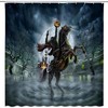 Headless Horse Halloween Shower Curtain, Gothic Style Fabric, Perfect All Saints Day Party Decor