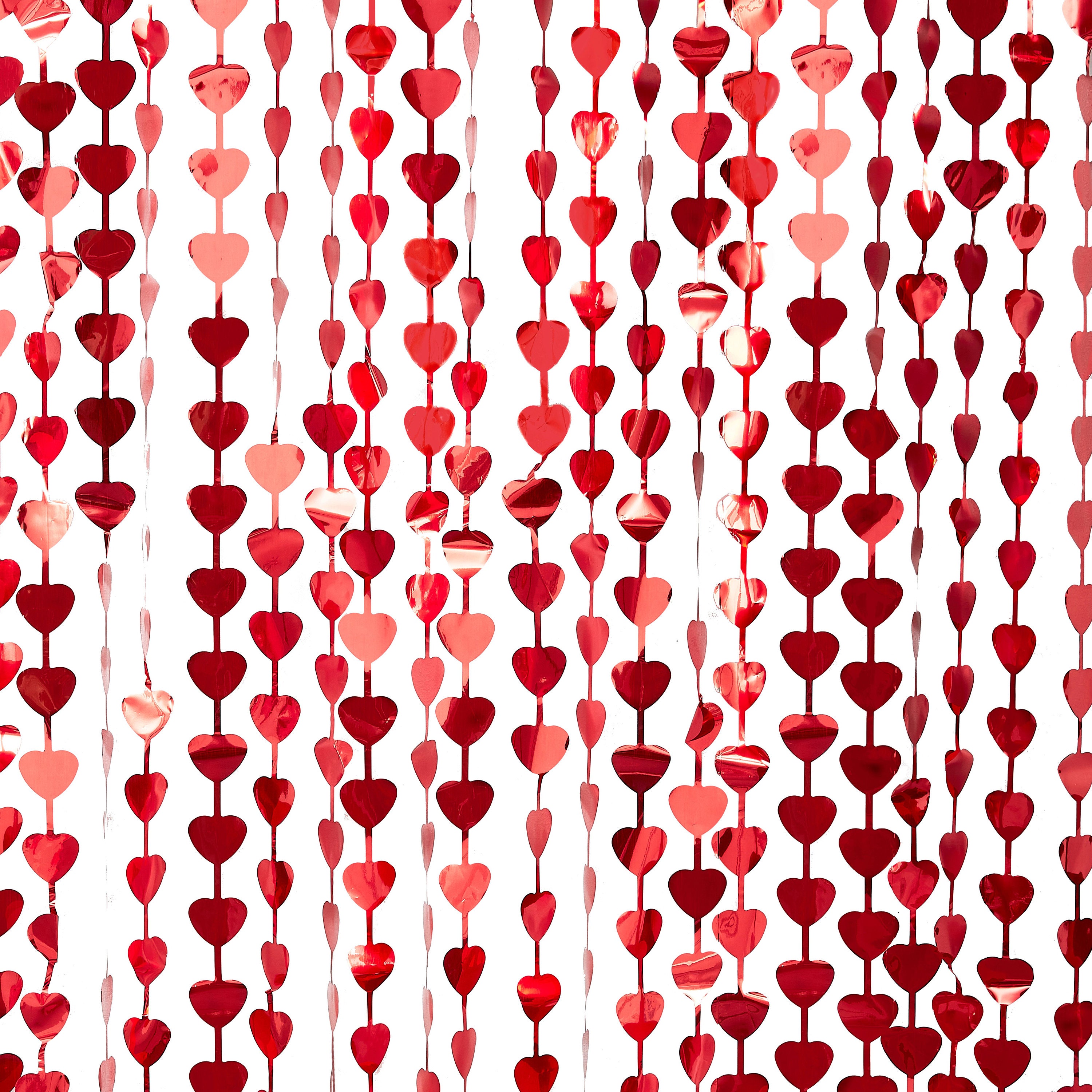 Heart Backdrop Valentine's Day Curtain for Love Heart Wall Decoration
