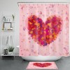 Heart Romantic Valentine'S Day Unique Shower Curtain For Love Themed Bathroom Decor