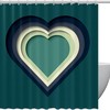 Heart Shape Cute Shower Curtain For Valentine'S Day Bath