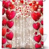 Heart Shower Curtain With Waterproof Fabric - Ideal For Valentine'S Day Decorations