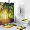 Heart To The Sun Waterproof Shower Curtain - A Great Gift For Nature Lovers
