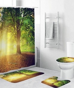 Heart To The Sun Waterproof Shower Curtain - A Great Gift For Nature Lovers