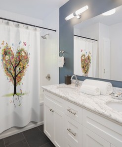 Heart Tree Shower Curtain Brings The Beauty Of Nature To Your Bathroom