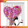 Heart Woman Printed 3D Bathtub Shower Curtain For Bathroom