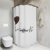 Heartbeat Shower Curtain - Bold Romantic Bathroom Decor 