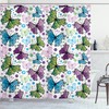Hearts And Dots Butterfly Shower Curtain - Black And White Print For A Chic And Simple Bathroom