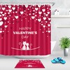 Hearts Cute Cats Shower Curtain For A Playful Bathroom
