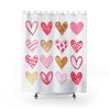 Hearts Love Shower Curtain For Romantic Bath